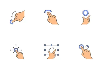 Gestes sur écran tactile Pack d'Icônes