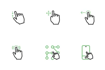 Gestes tactiles Pack d'Icônes