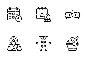 Gestión de eventos Paquete de Iconos
