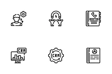 Gestion de la relation client Pack d'Icônes