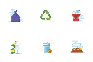 Gestión de residuos Icon Pack