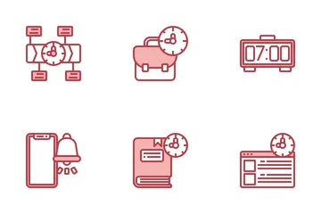 Gestión del tiempo Paquete de Iconos
