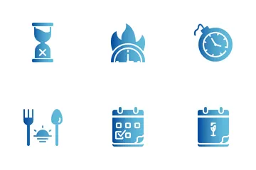 Gestión del tiempo Paquete de Iconos