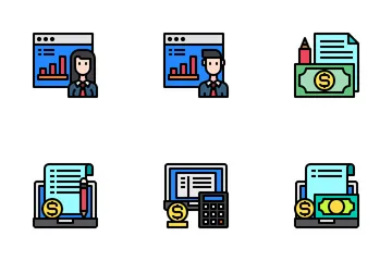 Gestión de la Economía Icon Pack