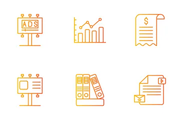 Administración de Empresas Paquete de Iconos