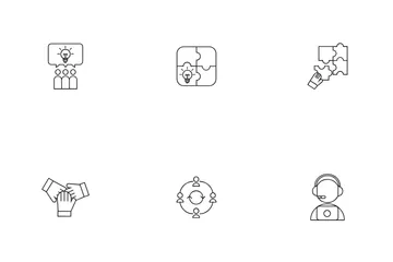 Administración de Empresas Paquete de Iconos