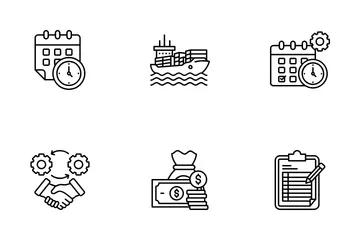 Gestion de la logistique Pack d'Icônes