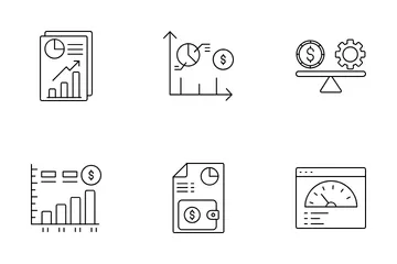 Gestion stratégique Pack d'Icônes