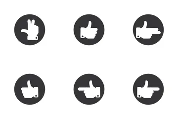 Gesture Stroke Circle Icon Pack