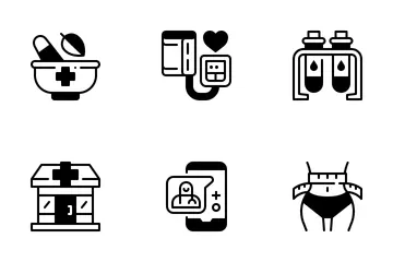 Gesundheitspflege Symbolpack