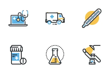 Gesundheitswesen & Medizin Symbolpack