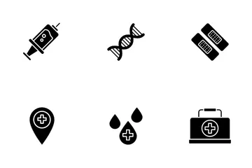 Gesundheitswesen und Medizin Symbolpack
