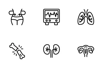 Gesundheitswesen und Medizin Symbolpack