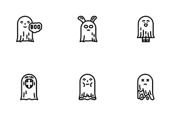 Ghost Halloween Scary Spooky Icon Pack