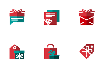 Gift Box Flat Icon Pack