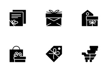 Gift Box Solid Icon Pack