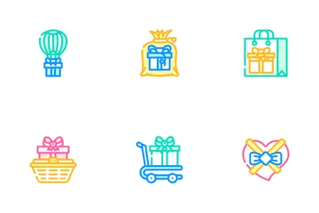 Gift Package Surprise On Holiday Icon Pack