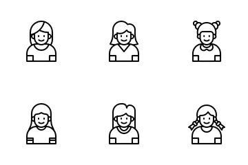 Girl Avatar Icon Pack