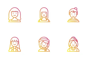 Girl Avatar Icon Pack