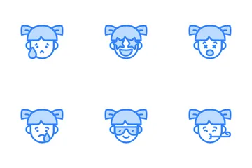 Girl Emoji Icon Pack