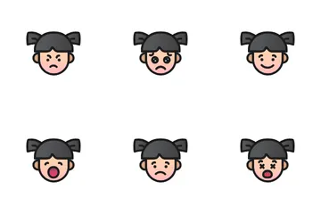 Girl Emoji Icon Pack