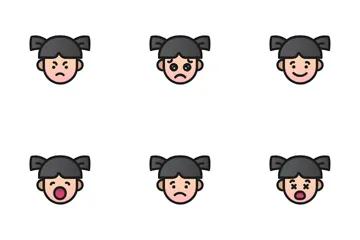 Girl Emoji Icon Pack