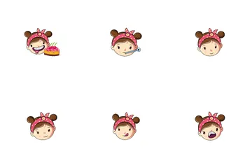 Girl Face Icon Pack