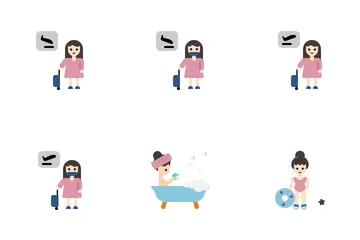Girl's Life Icon Pack