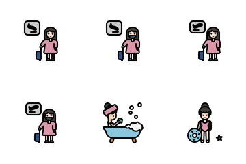 Girl's Life Icon Pack