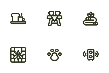 Glamping Services & Facilities Icon Pack