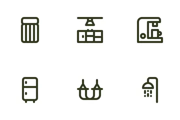 Glamping Services & Facilities Icon Pack