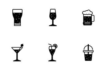 Glass And Beverage Icon Pack