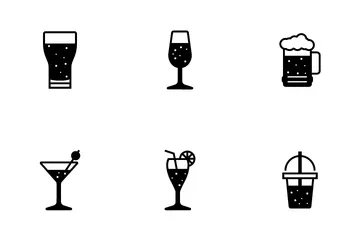 Glass And Beverage Icon Pack