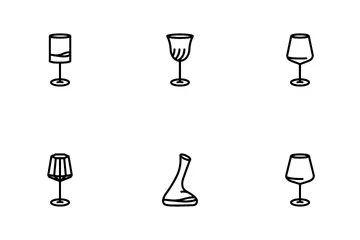 Glass Wine Red Wineglass Drink Icon Pack