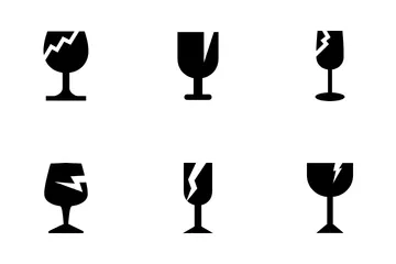 Glasscherben Symbolpack