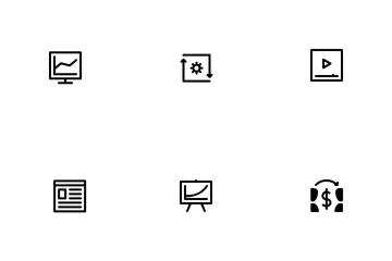 Outline-Suchmaschine Symbolpack