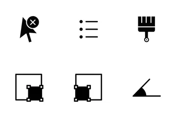 Alineación y herramientas - Glifo Paquete de Iconos