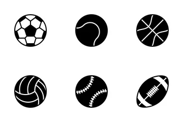 Palloni sportivi (glifo) Icon Pack