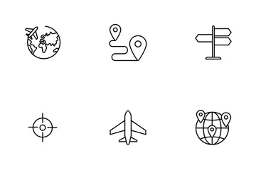 Global, Earth, Navigation, Location Icon Pack