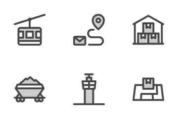 Globale Logistik Symbolpack