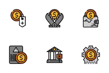 Globale Finanzkrise Symbolpack