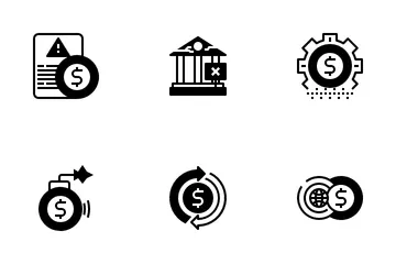 Globale Finanzkrise Symbolpack