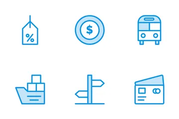 Globale Logistik Symbolpack