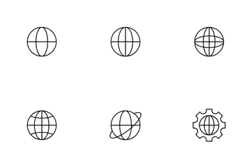 Globe Earth Icon Pack