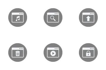 Glyph Circle Icon Pack