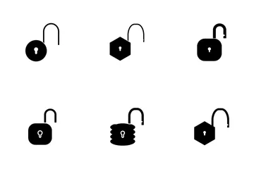 GLYPHE DE CADENAS Pack d'Icônes