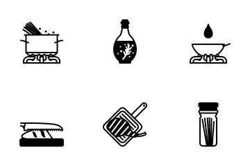 Cuisine (glyphe) Icon Pack