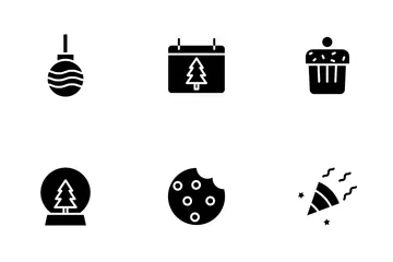 Noël - Glyphe Pack d'Icônes