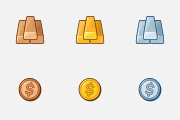 Gold And Diamond Icon Pack