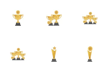 Gold Trophy Icon Pack